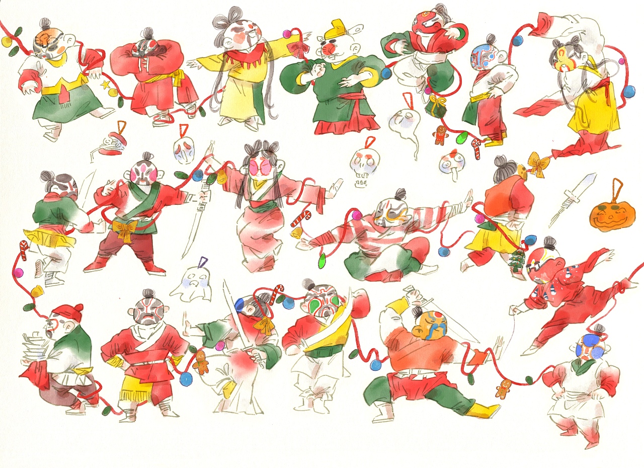 國風(fēng)人物手稿與插畫 子木繪文藝創(chuàng)作的商業(yè)價(jià)值與藝術(shù)探索